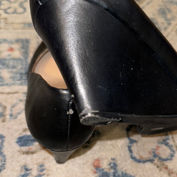 Jessica Simpson Black Wedges with Smooth Leather and Rounded Toe - Picture 5 of 8